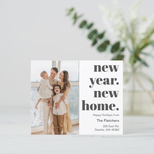 Budget New Year New Zuhause Moving Foto Holiday Ca (Stehend Vorderseite)