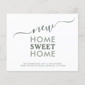 Budget New Zuhause Sweet Zuhause Moving Ankündigun (Vorderseite)