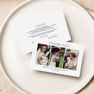 Budget Newlyweds 3 Foto Hochzeit Vielen Dank Mitteilungskarte