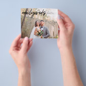 Budget Newlyweds Horiz 1B Foto Hochzeitsempfang Flyer (Gruppe)