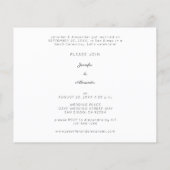 Budget Newlyweds Horiz 1B Foto Hochzeitsempfang Flyer (Hinten)