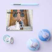 Budget Newlyweds Horiz 3B Foto Hochzeitsempfang Flyer (Einzeln)