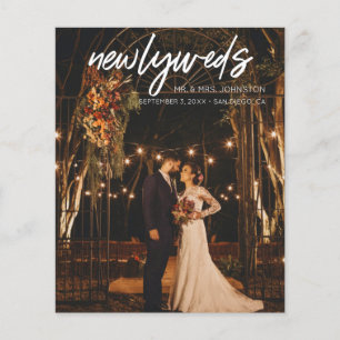 Budget Newlywings 1 Foto W Wedding Reception Flyer
