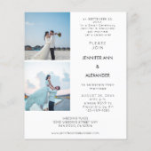 Budget Newlywings 3 Foto B Hochzeitsempfang Flyer (Hinten)