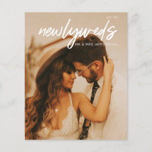 Budget Newlywings 3 Foto W Wedding Reception Flyer