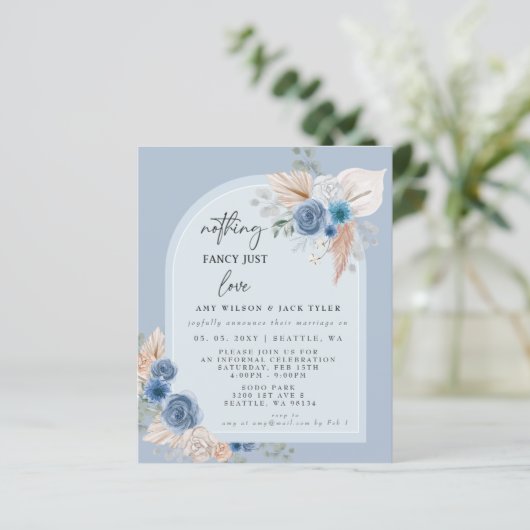 Budget Nichts Extravagant nur Liebe Ankündigung (Stehend Vorderseite)