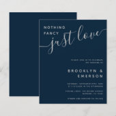 Budget Nichts Extravagant nur Liebe Hochzeit Einla (Vorne/Hinten)