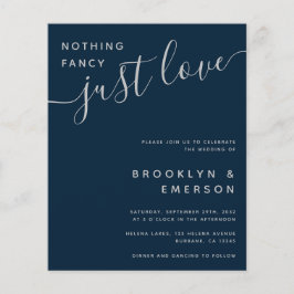 Budget Nichts Extravagant nur Liebe Hochzeit Einla