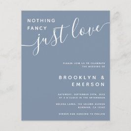 Budget Nichts Extravagant nur Liebe Hochzeit Einla