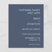 Budget Nichts Extravagant nur Liebe Navy Save the (Vorderseite)