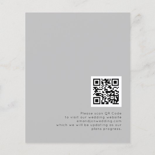 Budget Nichts Extravagant nur Liebe QR Code Rett D (Rückseite)