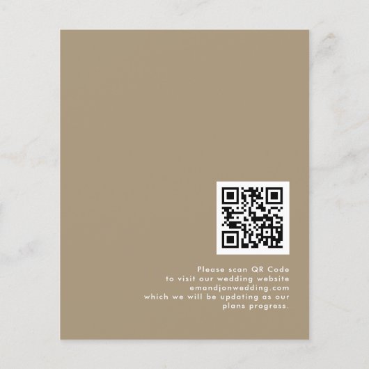 Budget Nichts Extravagant nur Liebe QR Gold Rett D (Rückseite)