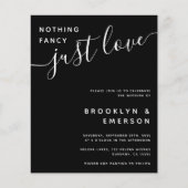 Budget Nichts Extravagante Details Einladung Hochz (Vorderseite)