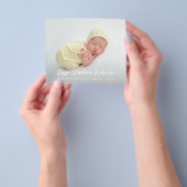 Budget Niedlich 4 Multi-Foto Baby Ankündigung Flyer (Gruppe)