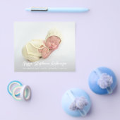 Budget Niedlich 4 Multi-Foto Baby Ankündigung Flyer (Einzeln)