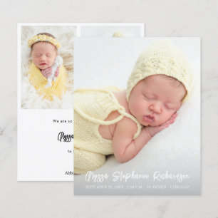 Budget Niedlich 4 Multi-Foto Verti Baby Ankündigun