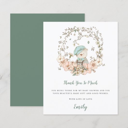 Budget Niedlich Bärenspülung Kinderdusche Danke (Vorne/Hinten)