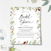 Budget Niedlich Boho Florals Bridal Dusche Einladu