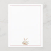 Budget Niedlich Bunny 1. Geburtstag Einladung Flyer (Hinten)