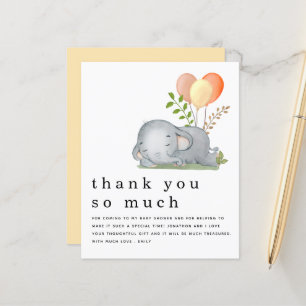 BUDGET Niedlich Elephant Yellow Baby Dusche Vielen
