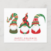 Budget Niedlich Gnoma Weihnachtskarte (Vorderseite)