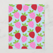 Budget Niedlich Rosa Blaue Erdbeere Frucht Babydus (Rückseite)