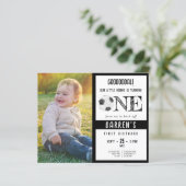 Budget Niedlich Soccer Foto Black 1. Geburtstag Ei (Stehend Vorderseite)