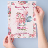 Budget Niedlich Unicorn Rainbow Birthday Party Fly Flyer (Hand)