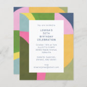 Budget Niedliche Abstrakte Kunst Moderne Geburtsta (Vorne/Hinten)