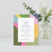 Budget Niedliche Abstrakte Kunst Moderne Geburtsta (Stehend Vorderseite)