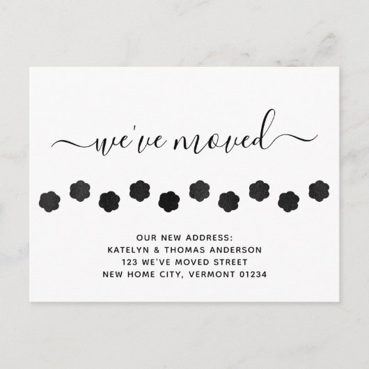 Budget Niedliche Paw Prints Moving Ankündigung (Vorderseite)