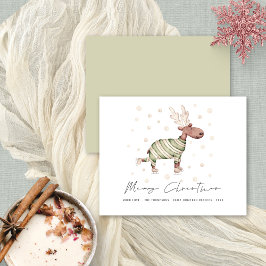 Budget Niedliche Skaten Reindeer Frohe Weihnachten