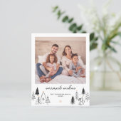 Budget Niedliche Weihnachtsbaumen Gruß Foto Urlaub (Stehend Vorderseite)