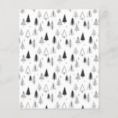 Budget Niedliche Weihnachtsbaumen Gruß Foto Urlaub (Rückseite)