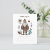 Budget Nordic Santa Weihnachten Party Einladung (Stehend Vorderseite)