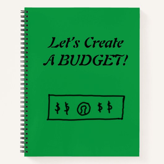 Budget-Notebook Notizblock (Vorderseite)