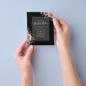 Budget Nuestra BODA Einladungen Burgundy Floral Flyer (Gruppe)