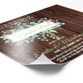 BUDGET Nuestra Boda Spanische Grünen Hochzeit Fotodruck (Ecke)