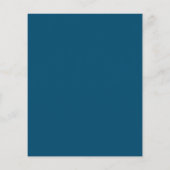 Budget Ocean Blue Scripture Wedding Invitation (Rückseite)