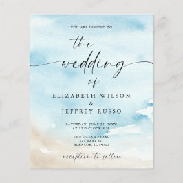 Budget Ocean Sea Summer Beach Einladung