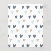 Budget Oh Baby Dusche Blue Boho Rainbow Vielen Dan (Rückseite)