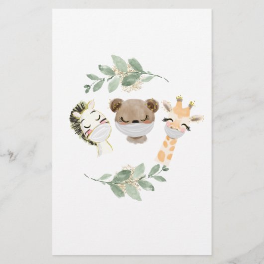 Budget Oh Baby Dusche Woodland Eukalyptus (Rückseite)