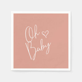 Budget Oh Baby Pink Babydusche Serviette