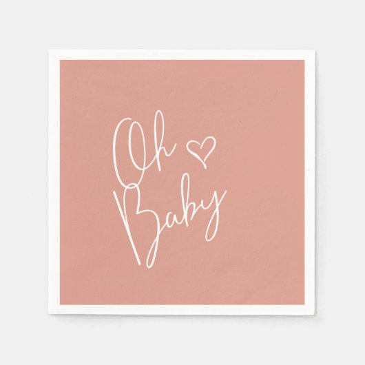 Budget Oh Baby Pink Babydusche Serviette (Vorderseite)