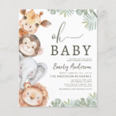 Budget Oh Baby Safari Animal Boy's Baby Shower (Vorderseite)