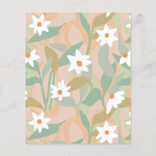 Budget Oh Baby Script Sage Green Boho Baby Dusche (Rückseite)