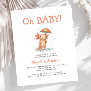 Budget Oh Baby Süßer Axolotl Baby Shower