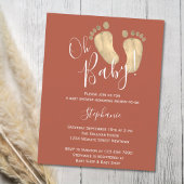 Budget Oh Baby Terracotta Babydusche Einladung