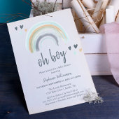 Budget Oh Boy Baby Dusche Blue Boho Rainbow