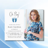 Budget Oh Boy Baby Dusche Foto Einladung